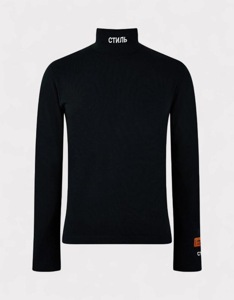 Women's Long Sleeve Rollneck Black