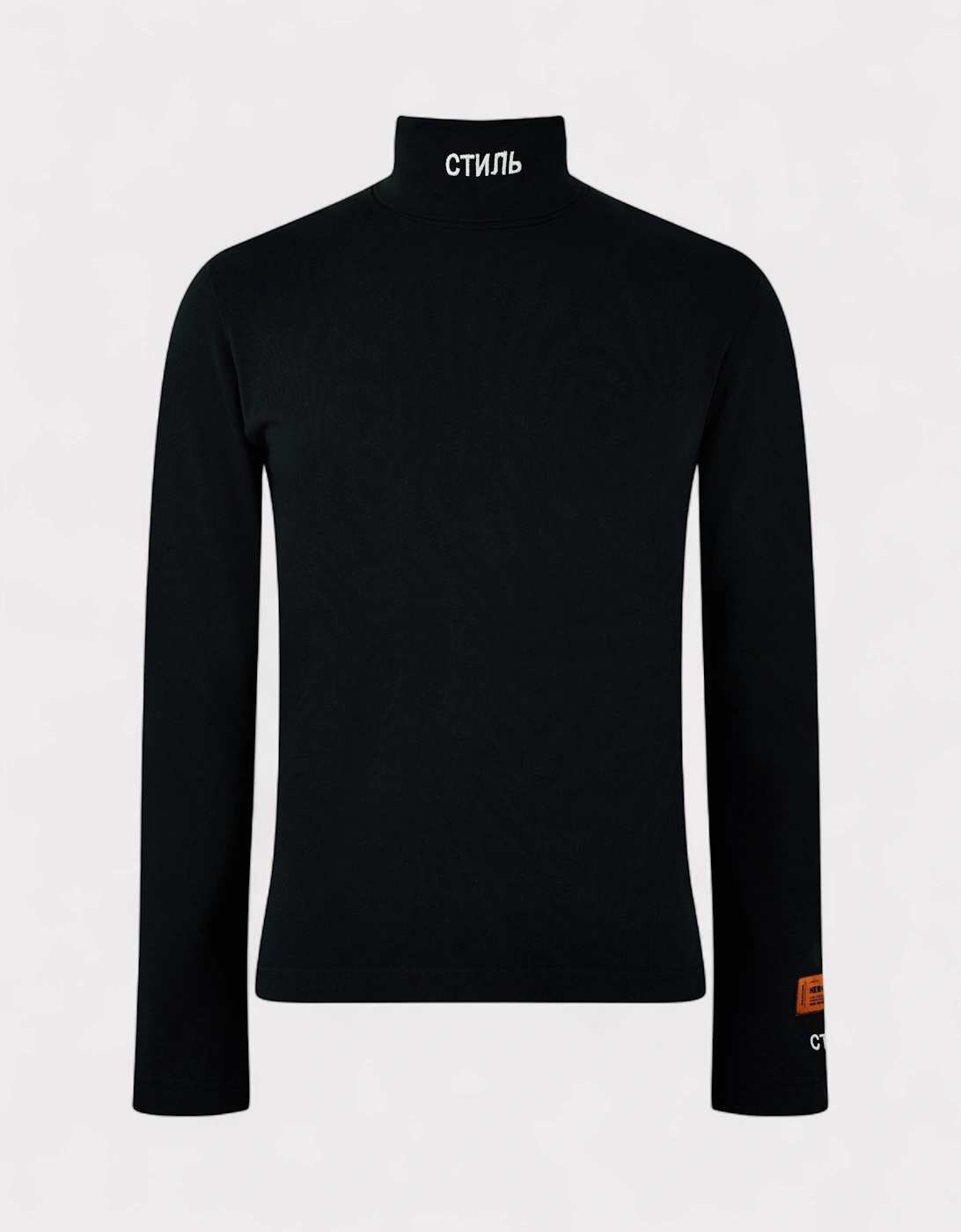 Heron Preston Women's Black Long Sleeve Rollneck  14 L