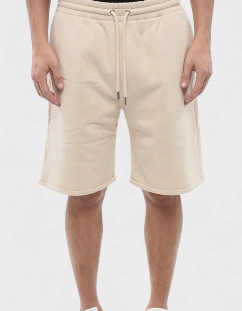 Diag Sweatshorts Beige