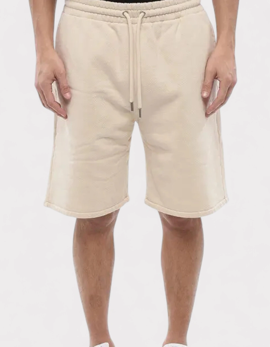 Diag Sweatshorts Beige