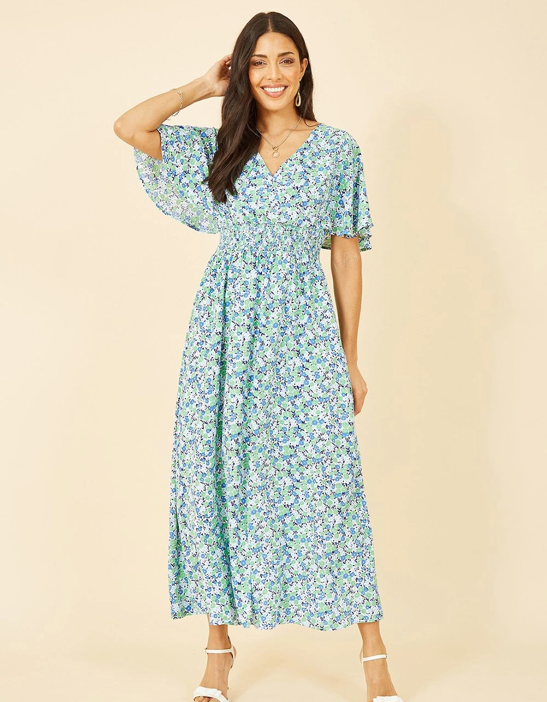 Green Ditsy Print Maxi Dress, 2 of 1