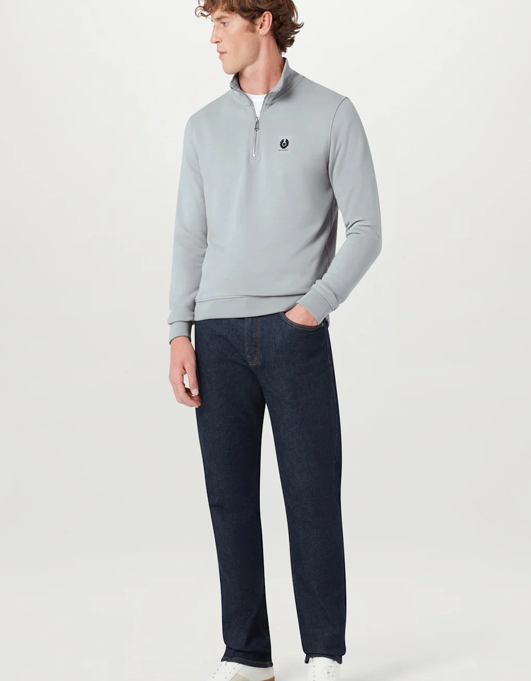 Quarter Zip Sweatshirt Blue