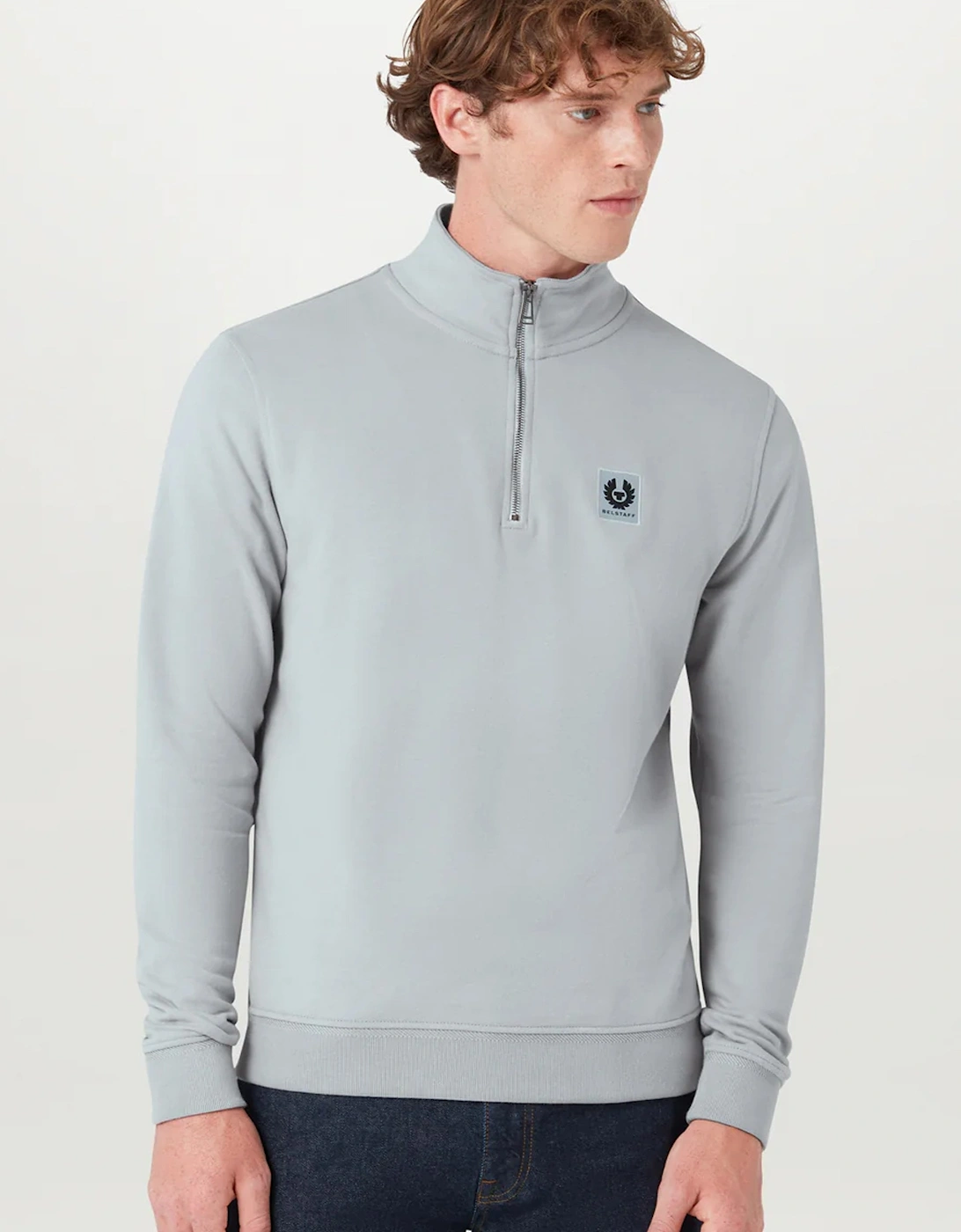 Quarter Zip Sweatshirt Blue