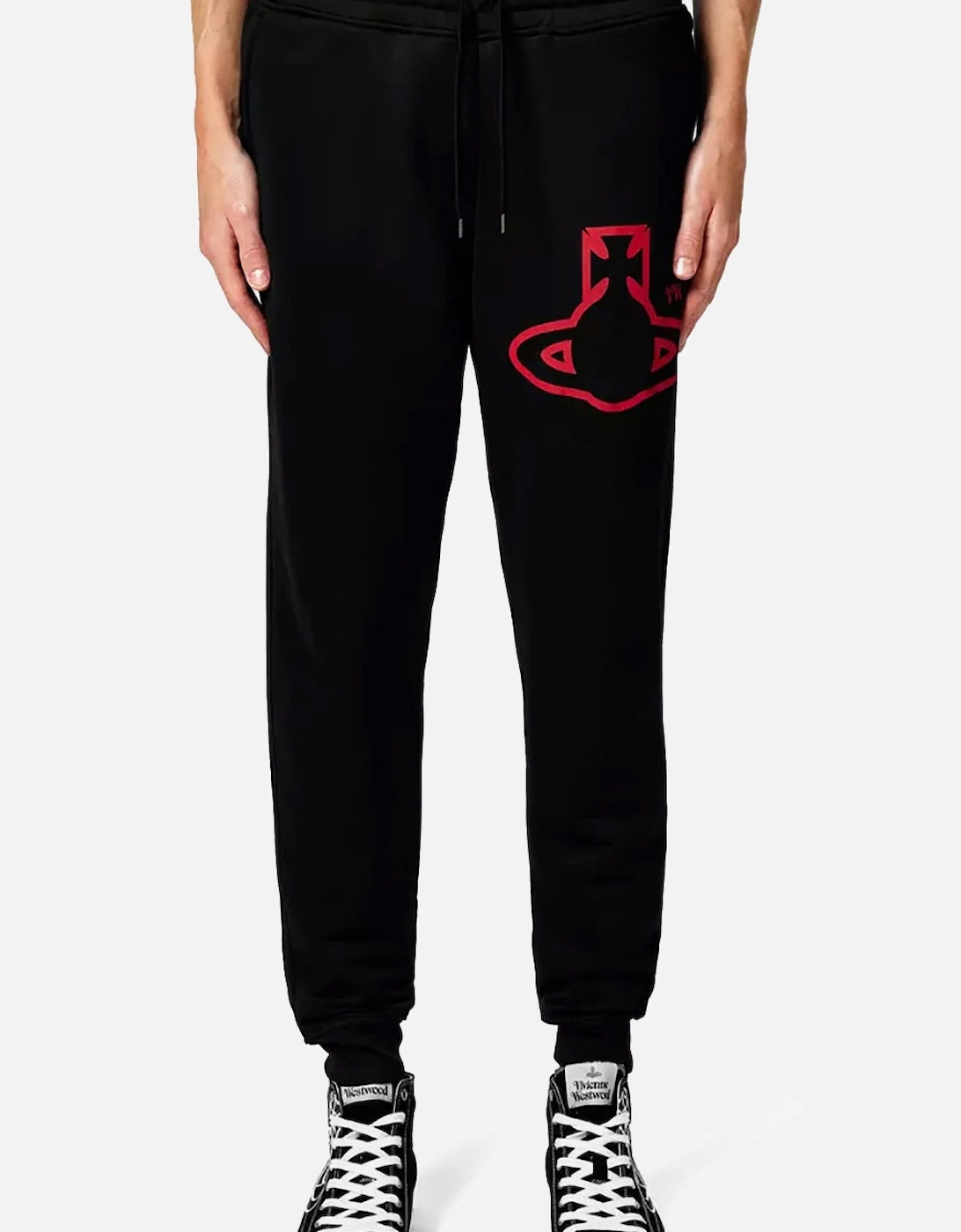 Men's Black Classic Print Sweatpants