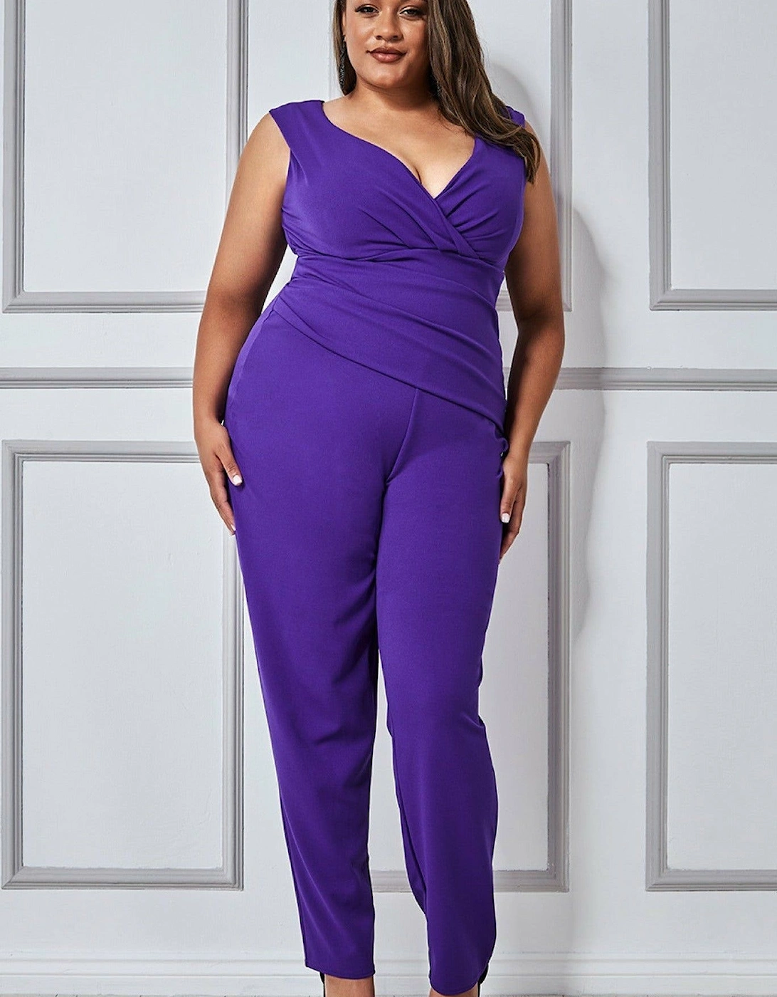 Plus Bardot Scuba Jumpsuit, 2 of 1