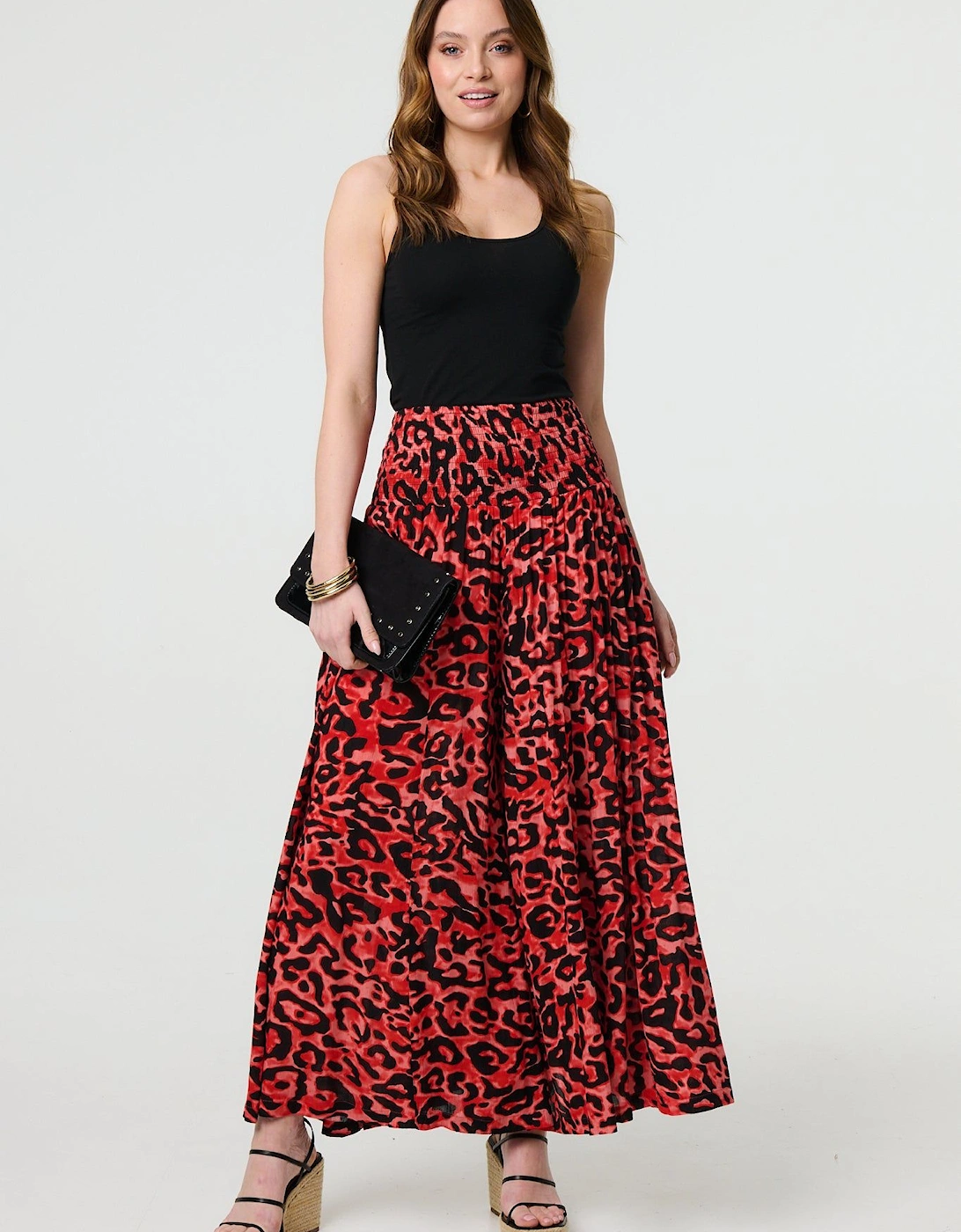 Animal Print High Waist Palazzo Pants, 2 of 1