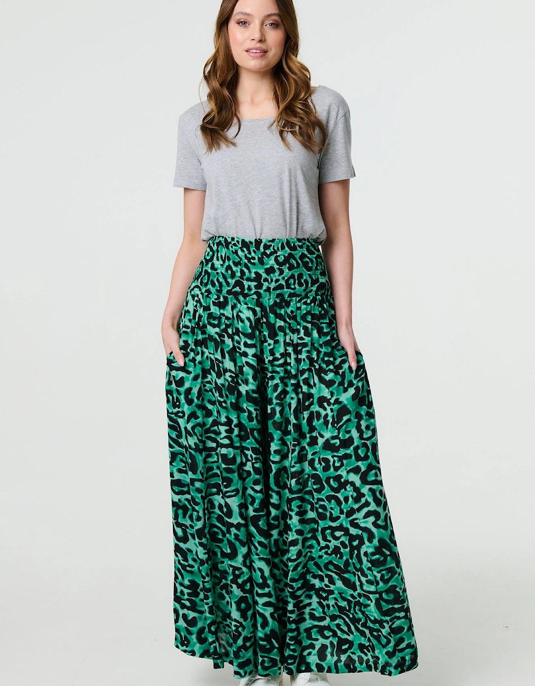 Animal Print High Waist Palazzo Pants, 2 of 1