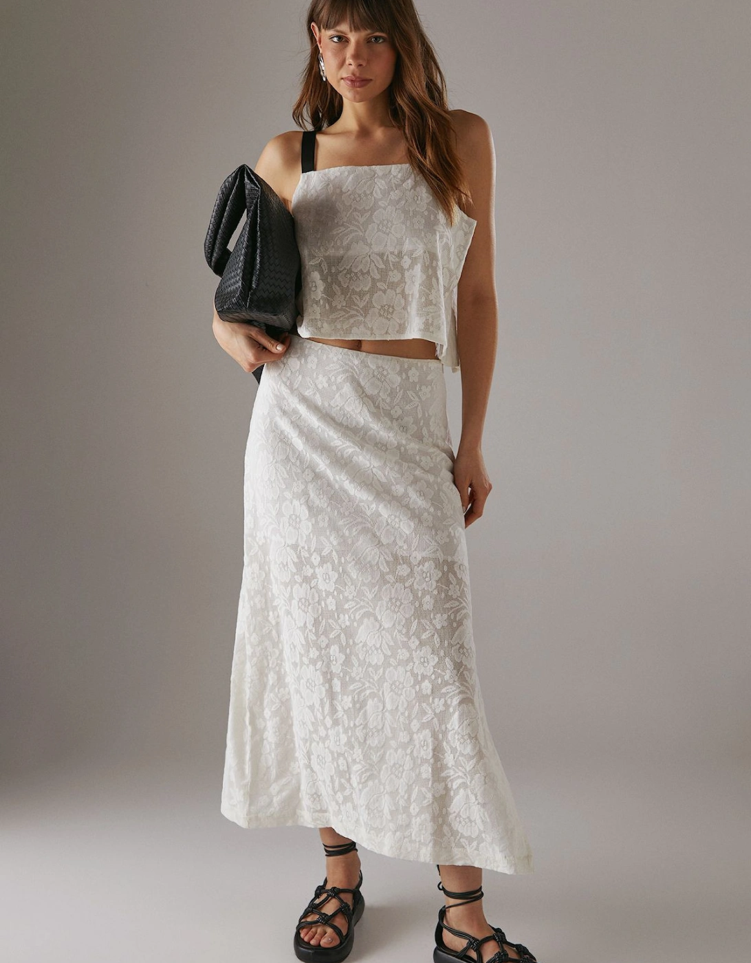Tablecloth Crochet Column Maxi Skirt, 2 of 1