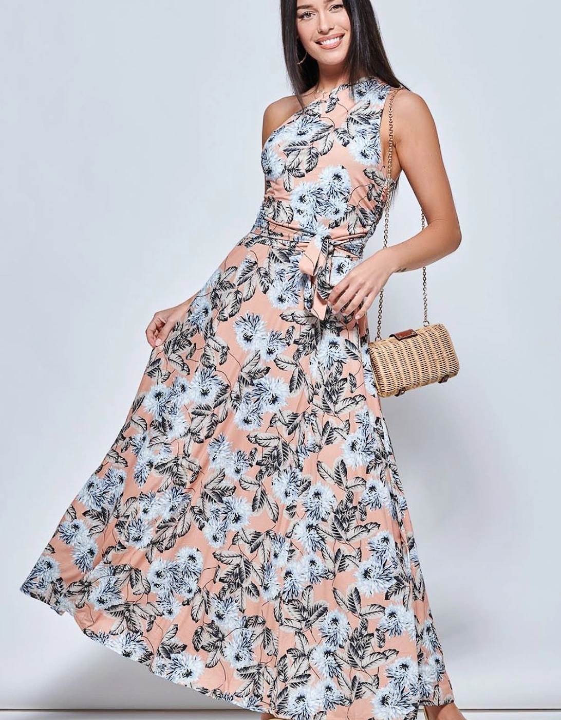One Shoulder Max Jersey Dress, 2 of 1