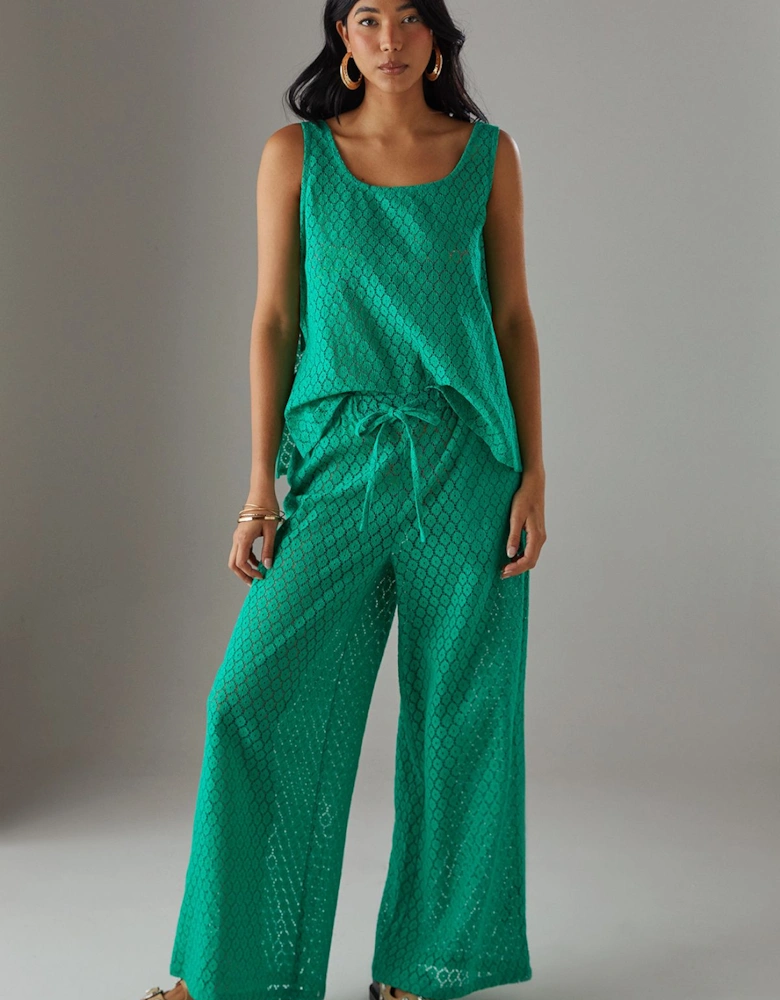 Crochet Tie Side Tank Top