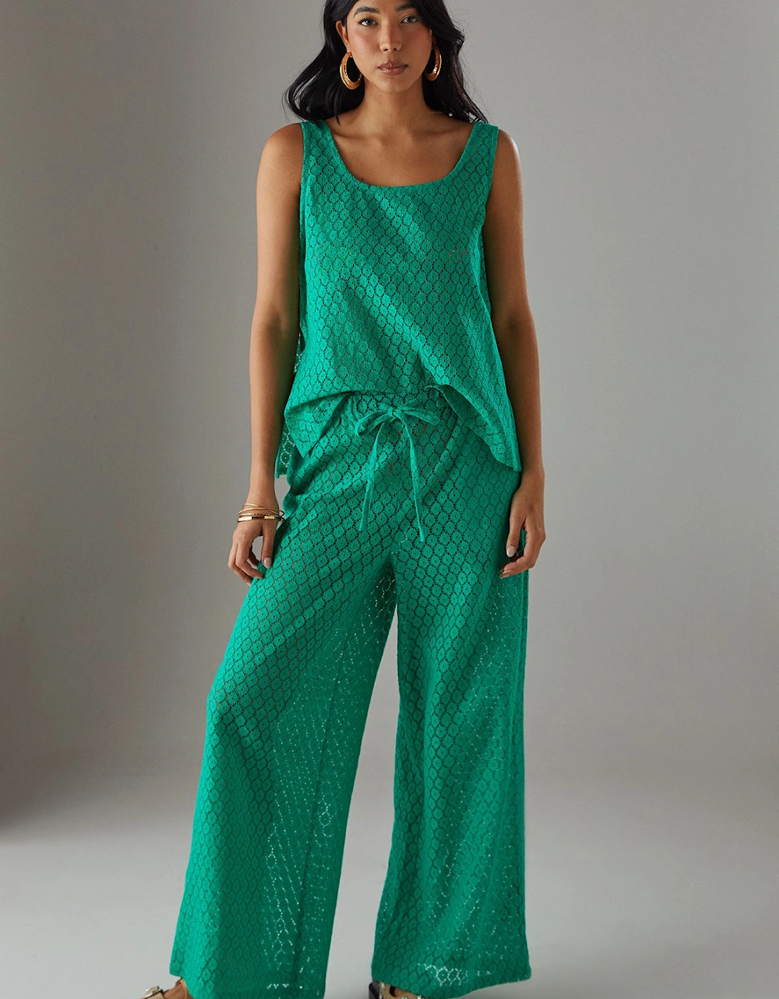 Crochet Tie Side Tank Top, 2 of 1