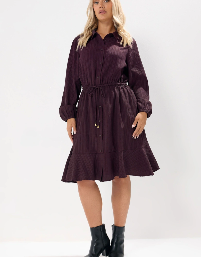Textured Shirt Dress