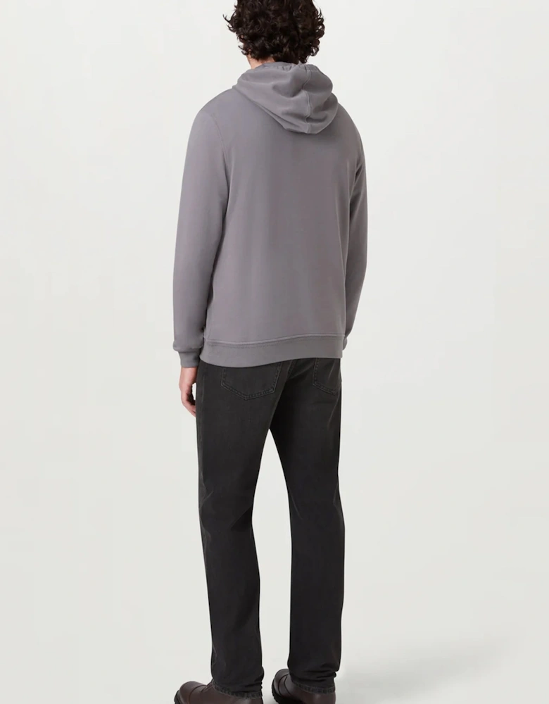 Patch Logo Hooded Top Taupe