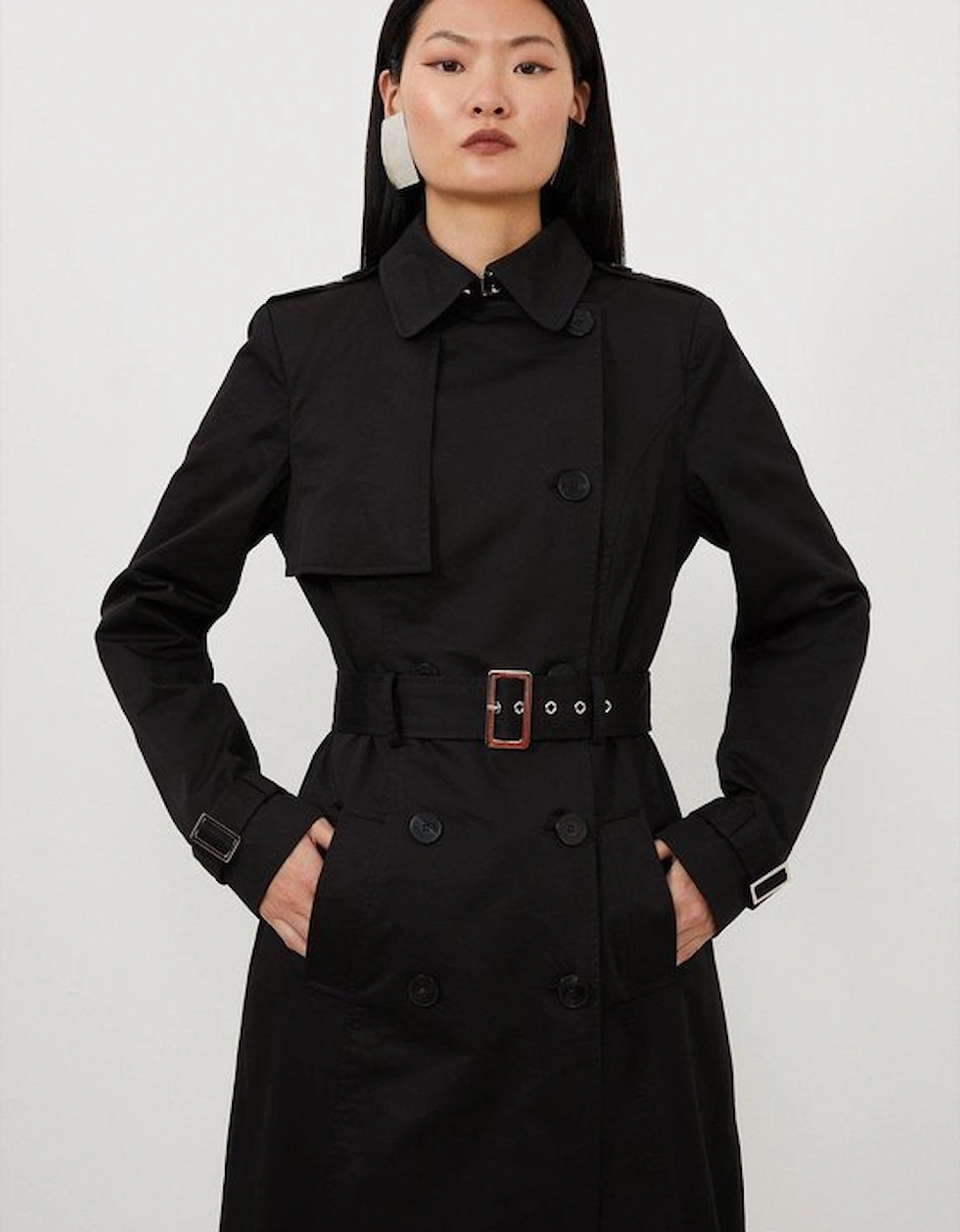 Tailored Classic Belted Trench Coat