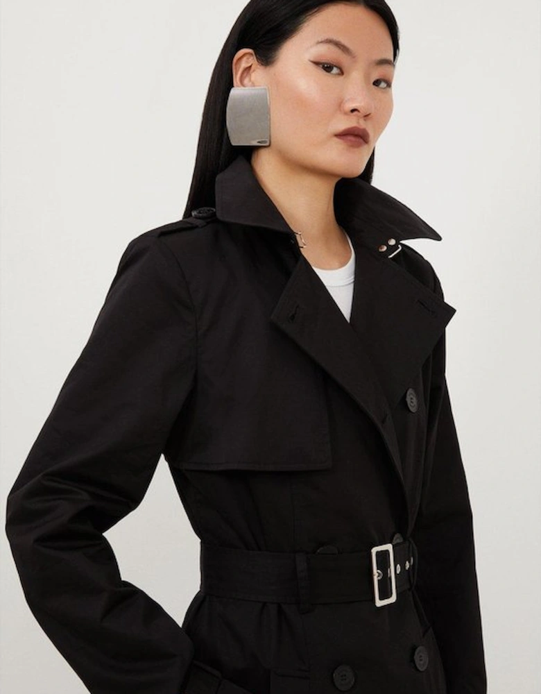 Tailored Classic Belted Trench Coat