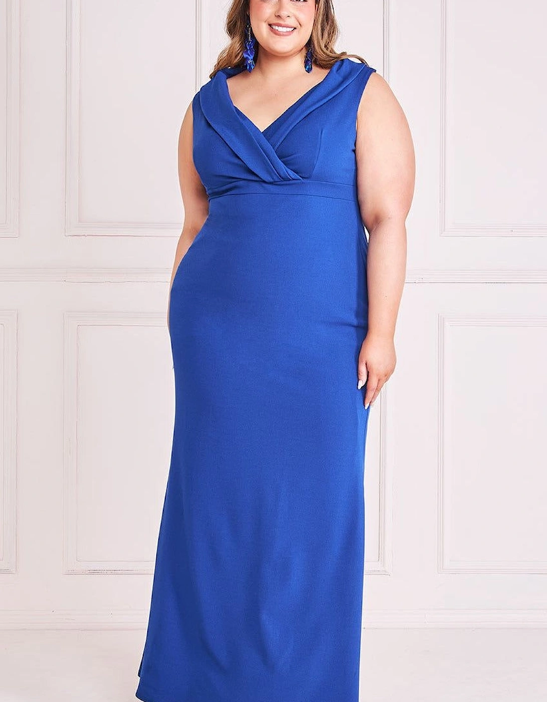 Front Wrap Off The Shoulder Maxi Dress, 2 of 1
