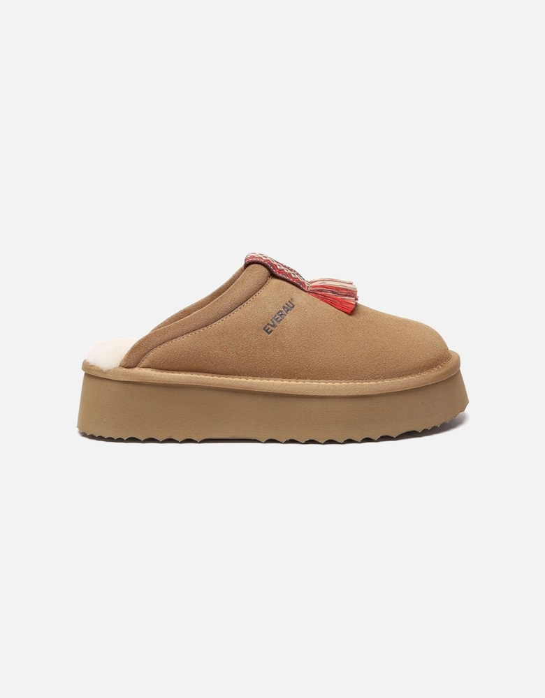 Women Caspian Platform Sheepskin Slippers