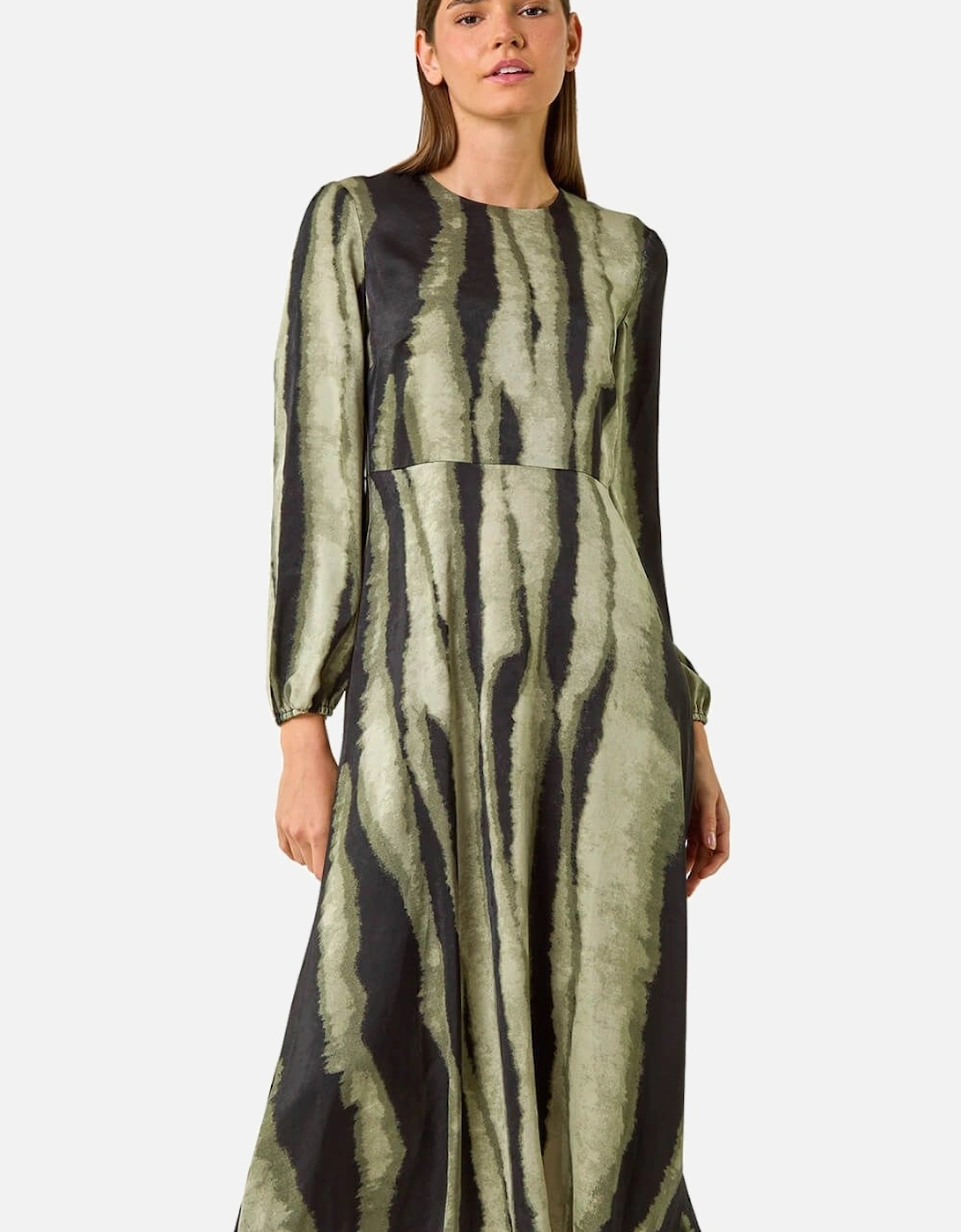 Shadow Stripe Print Midi Dress, 2 of 1