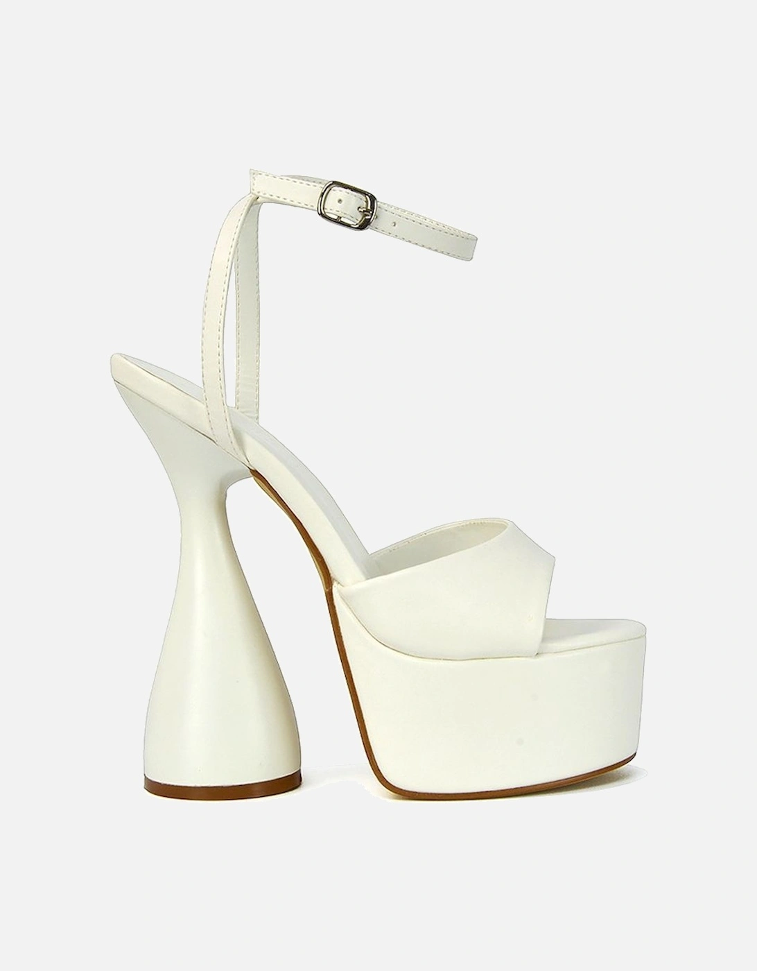 'Acacia' Strappy Peep Toe Cylinder Block Platform High Heel, 2 of 1