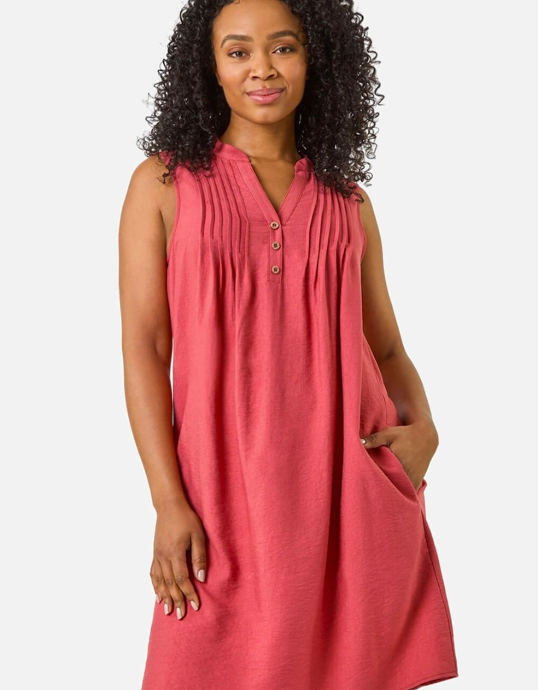 Petite Pintuck Pocket Dress, 2 of 1