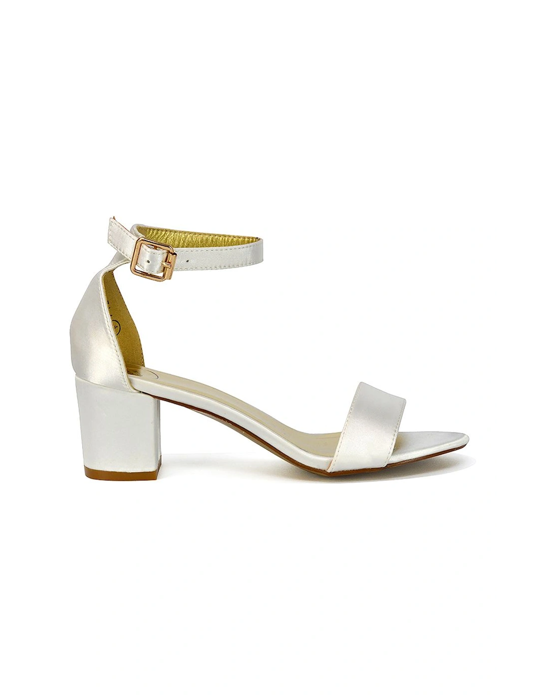 'Rita' Buckle Up Ankle Strap Low Mid-Block High Heel Sandals, 2 of 1