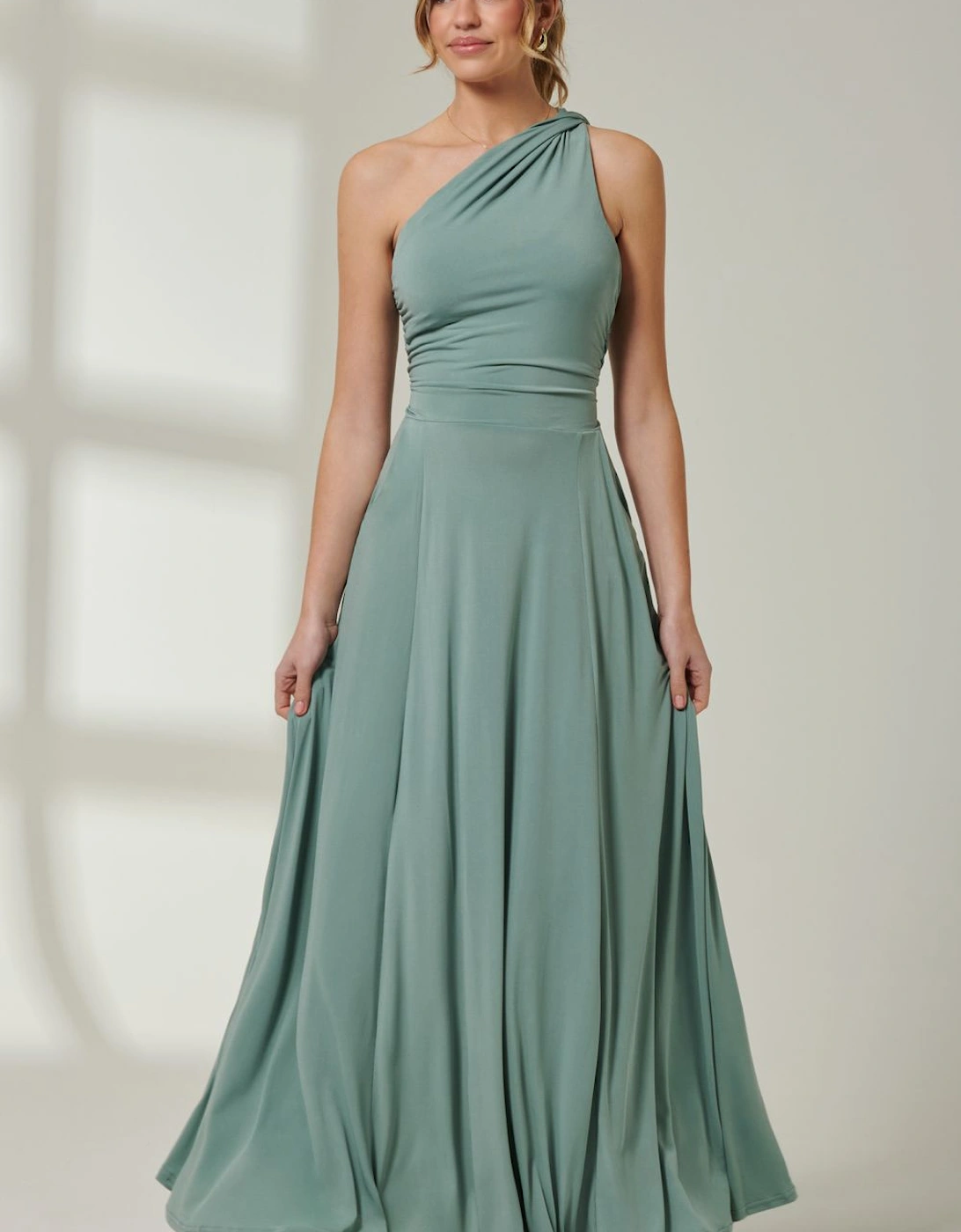 One Shoulder Jersey Maxi Dress, 2 of 1