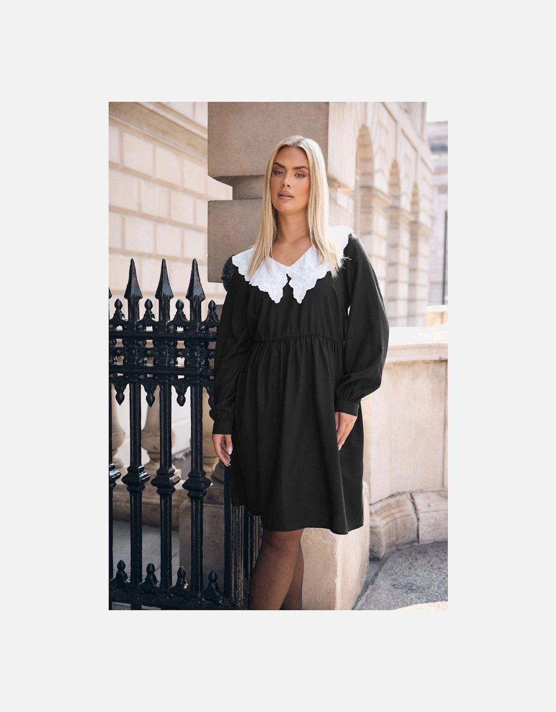 Statement Collar Mini Dress, 2 of 1