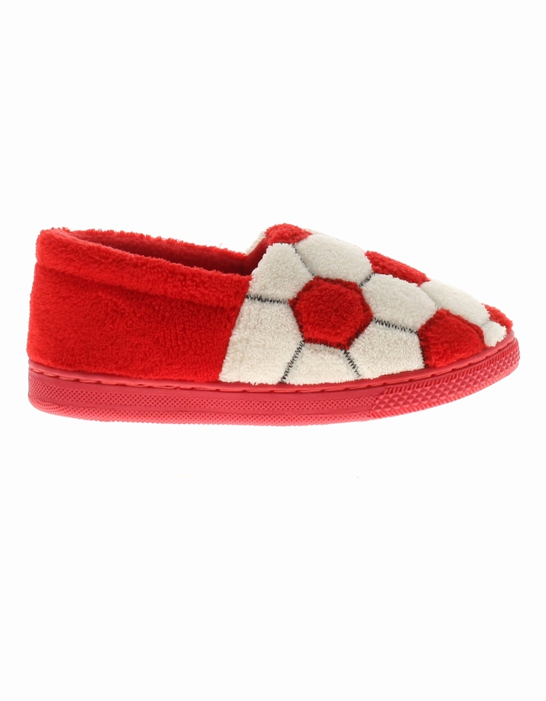 Boys Full Slippers Junior Football Hernandez red UK Size