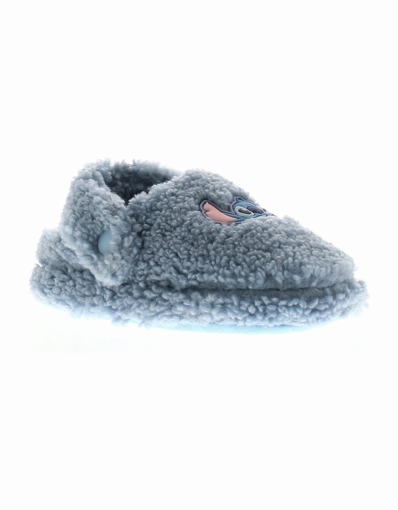 Unisex Slippers Bedale Mule Borg Backstrap Character Blue UK Size