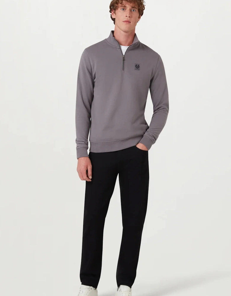 Quarter Zip Sweatshirt Taupe
