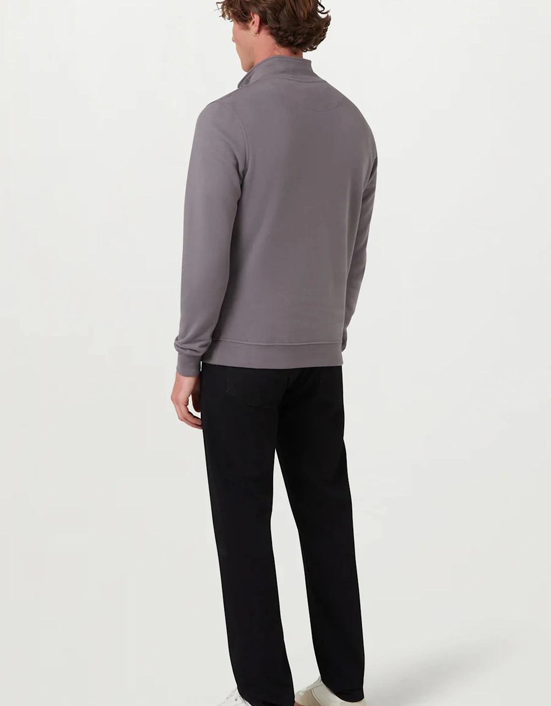 Quarter Zip Sweatshirt Taupe