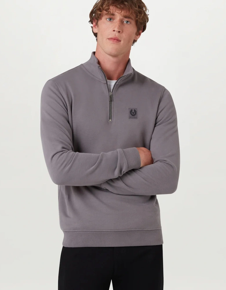 Quarter Zip Sweatshirt Taupe