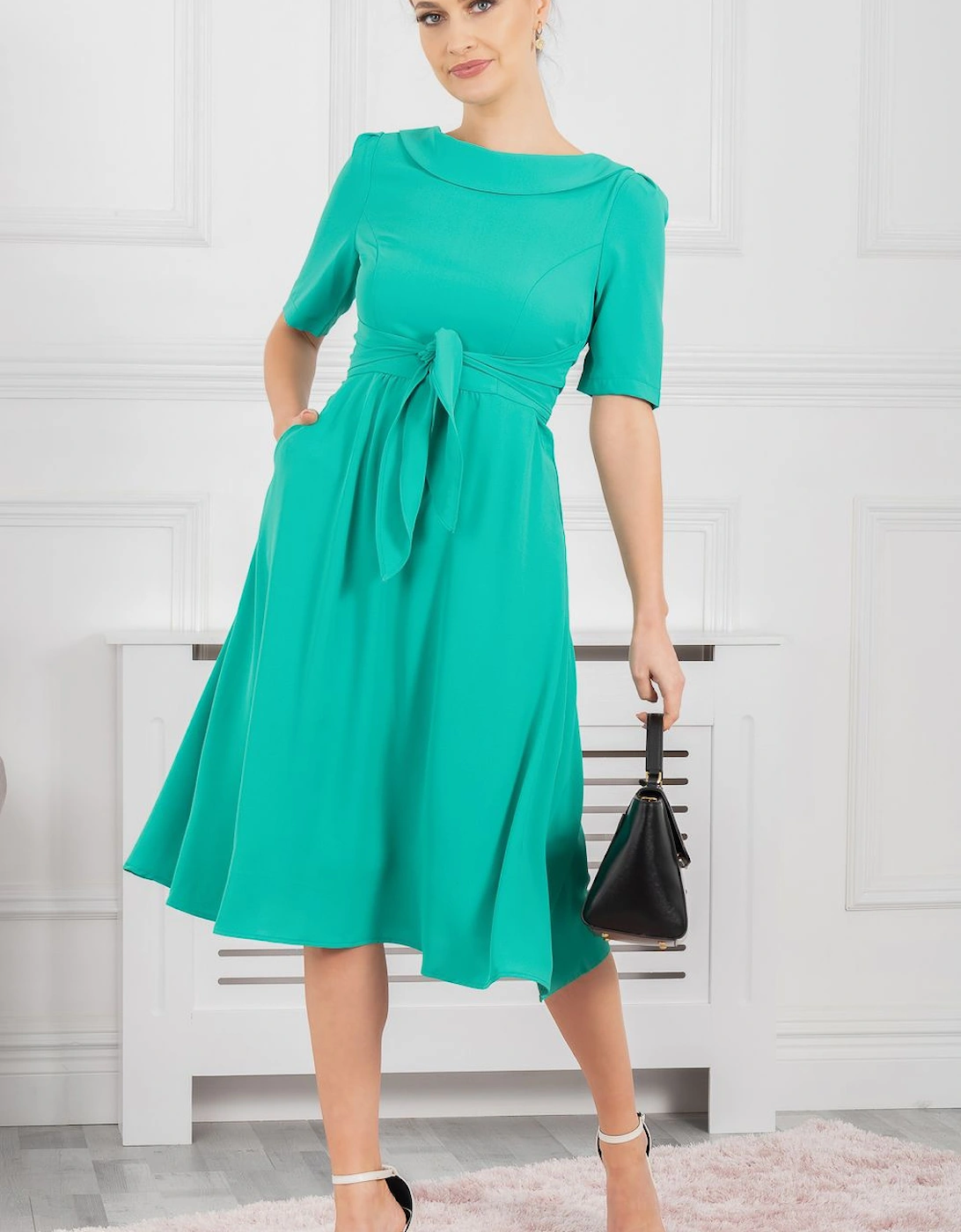 Gemma Belted Midi Dress, 2 of 1