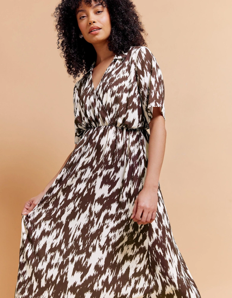 Abstract Midi Dress