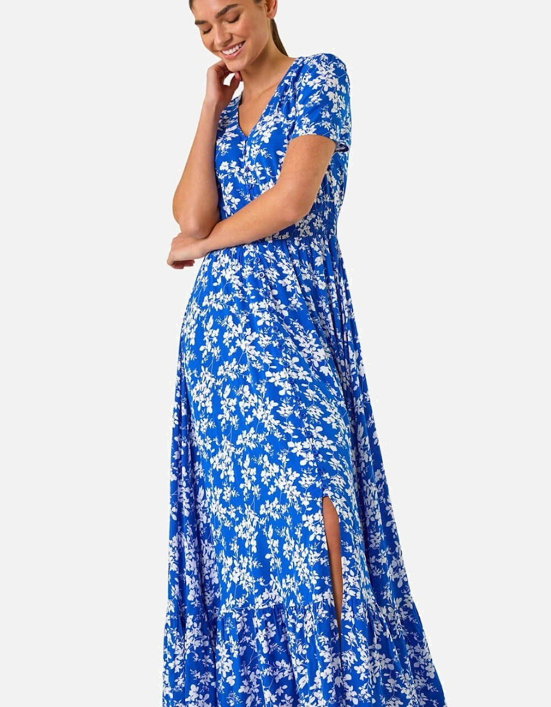 Floral Button Maxi Dress, 2 of 1