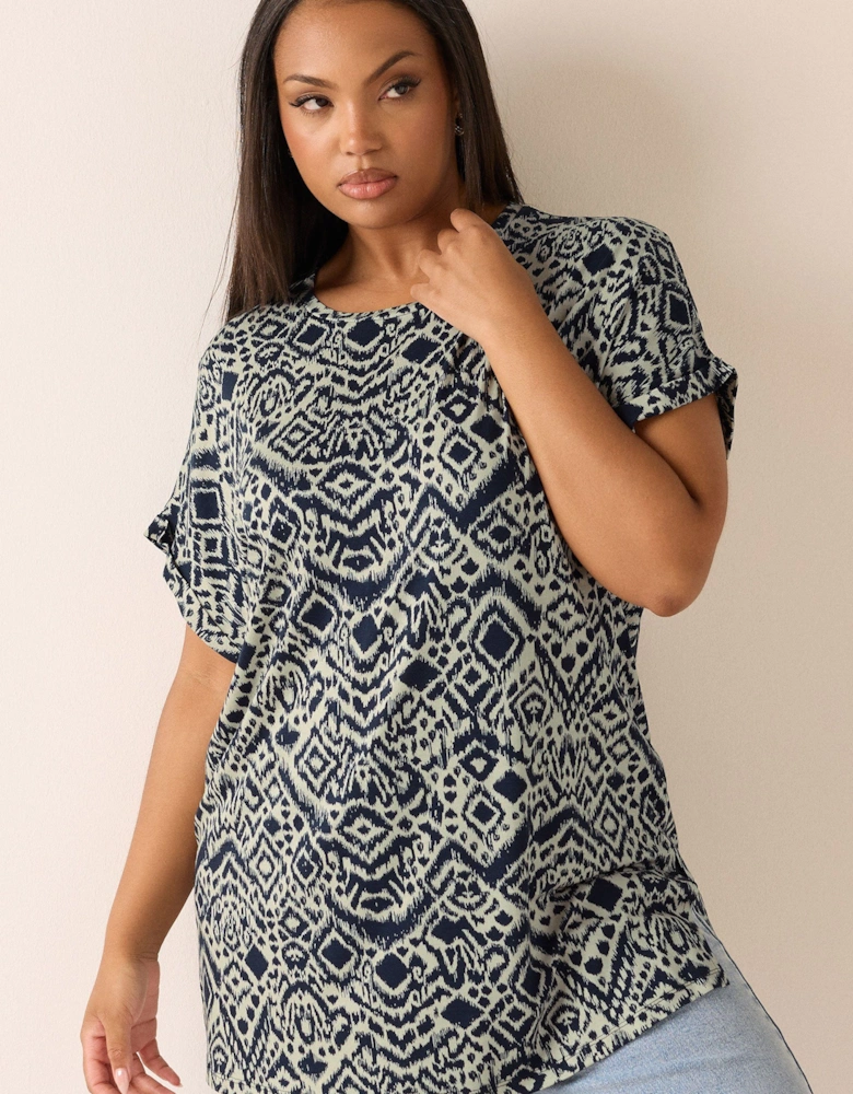 Aztec Drop Shoulder Top