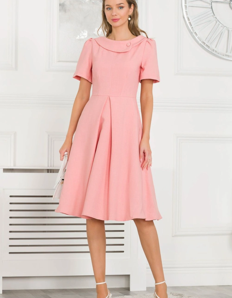 Valery Button Collar Dress