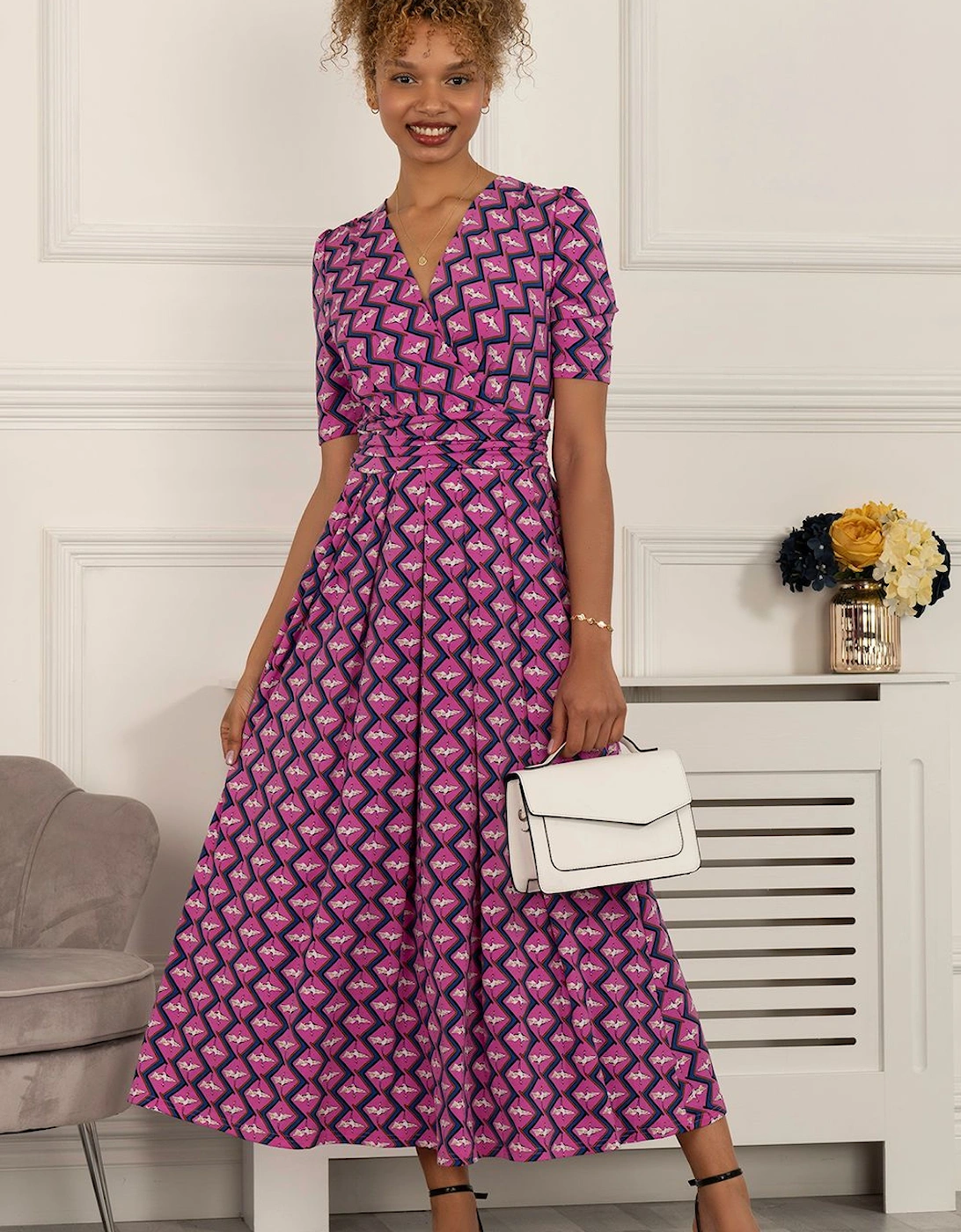 Katherine Half Sleeve Maxi Dress, 2 of 1