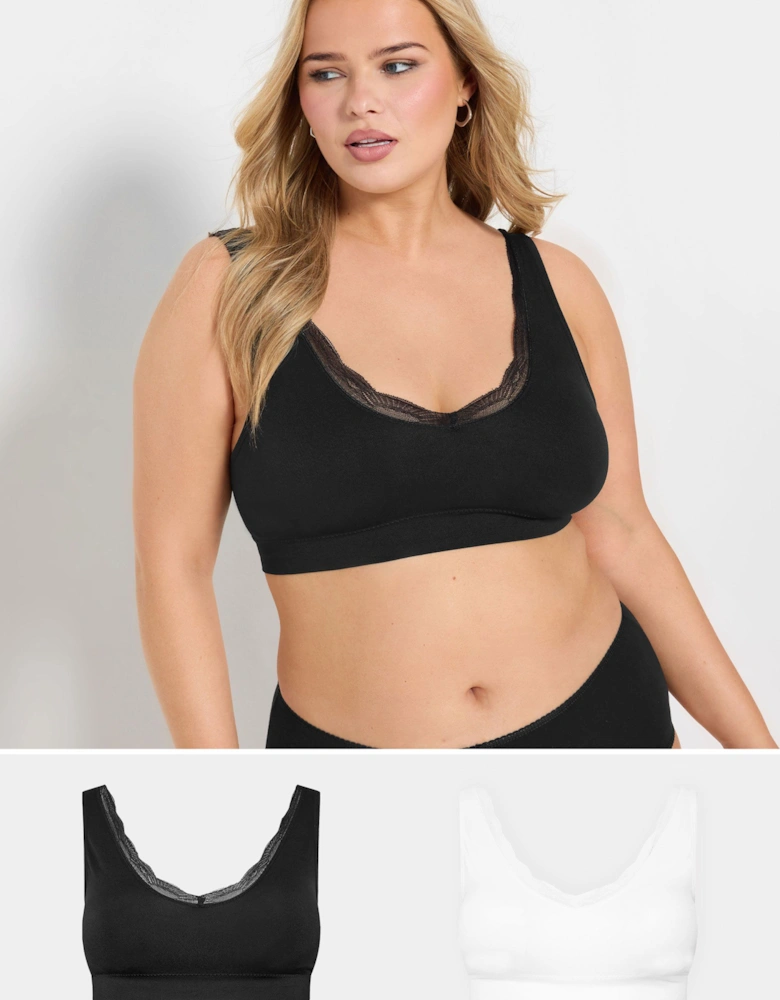 Lace Trim Seamless Bralette