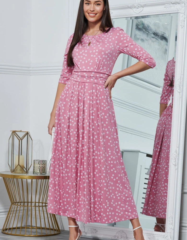Denisse Spotty Maxi Dress