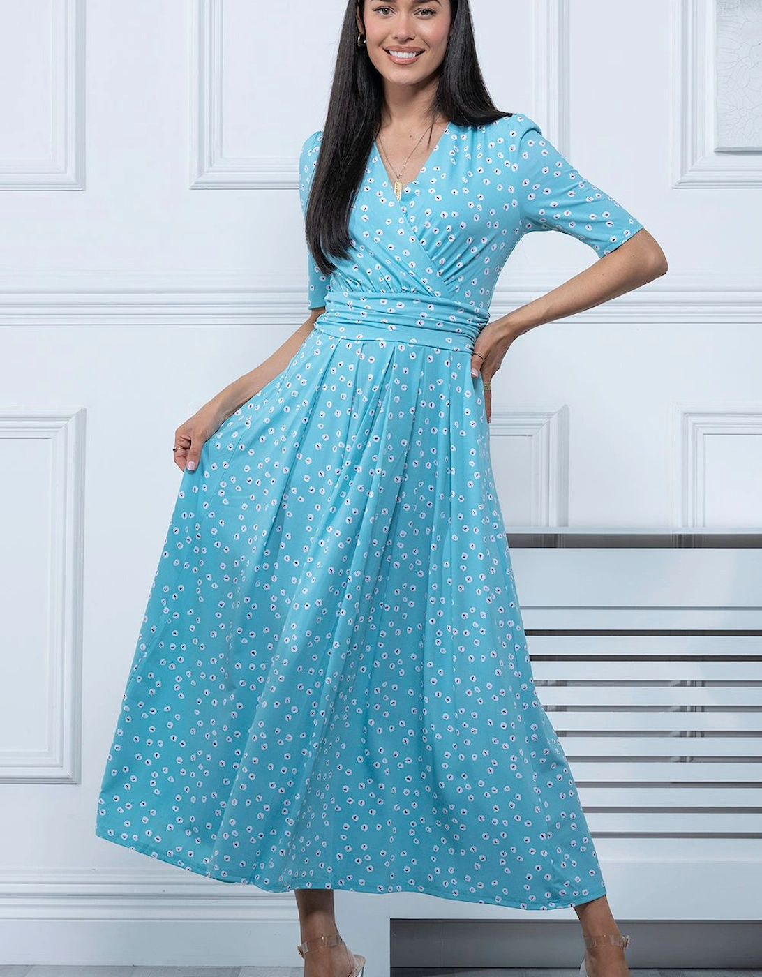 Lyanna Wrap Front Maxi Dress, 2 of 1
