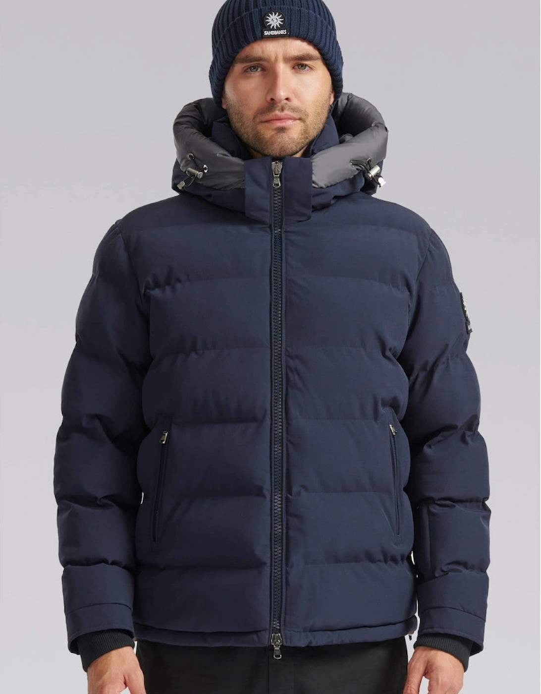 Banks Short Puffer  Navy