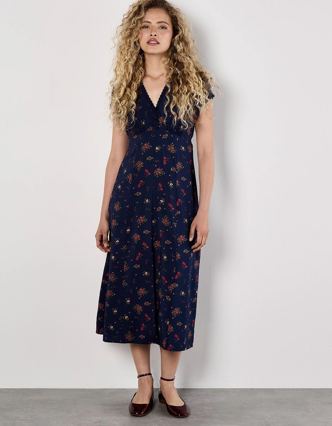 Floral Heart Midi Dress, 2 of 1