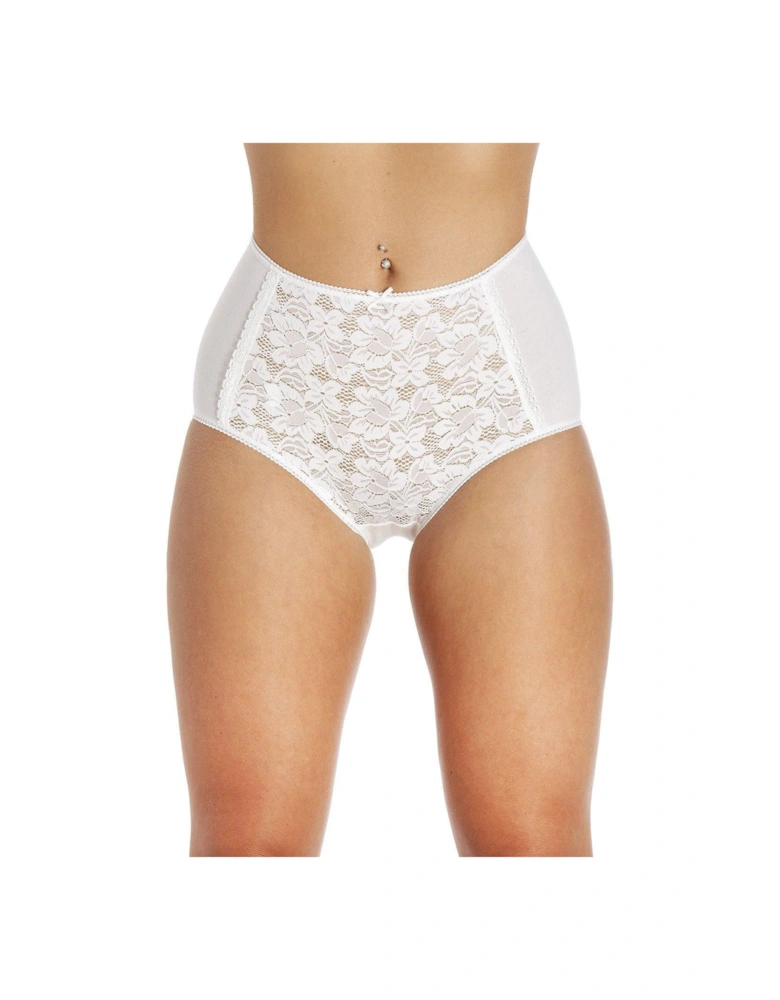 Three Pack Lace Front Full Briefs