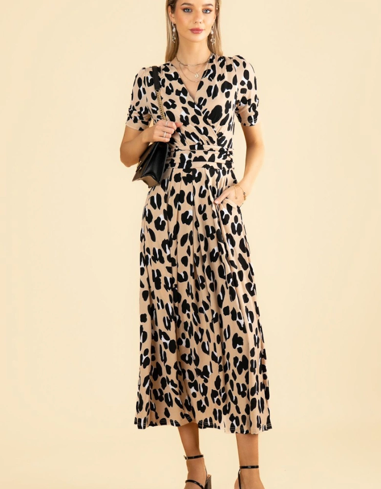 Kiera Wrap Front Maxi Dress
