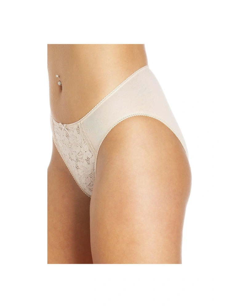 Three Pack Lace Front HI-Leg Briefs