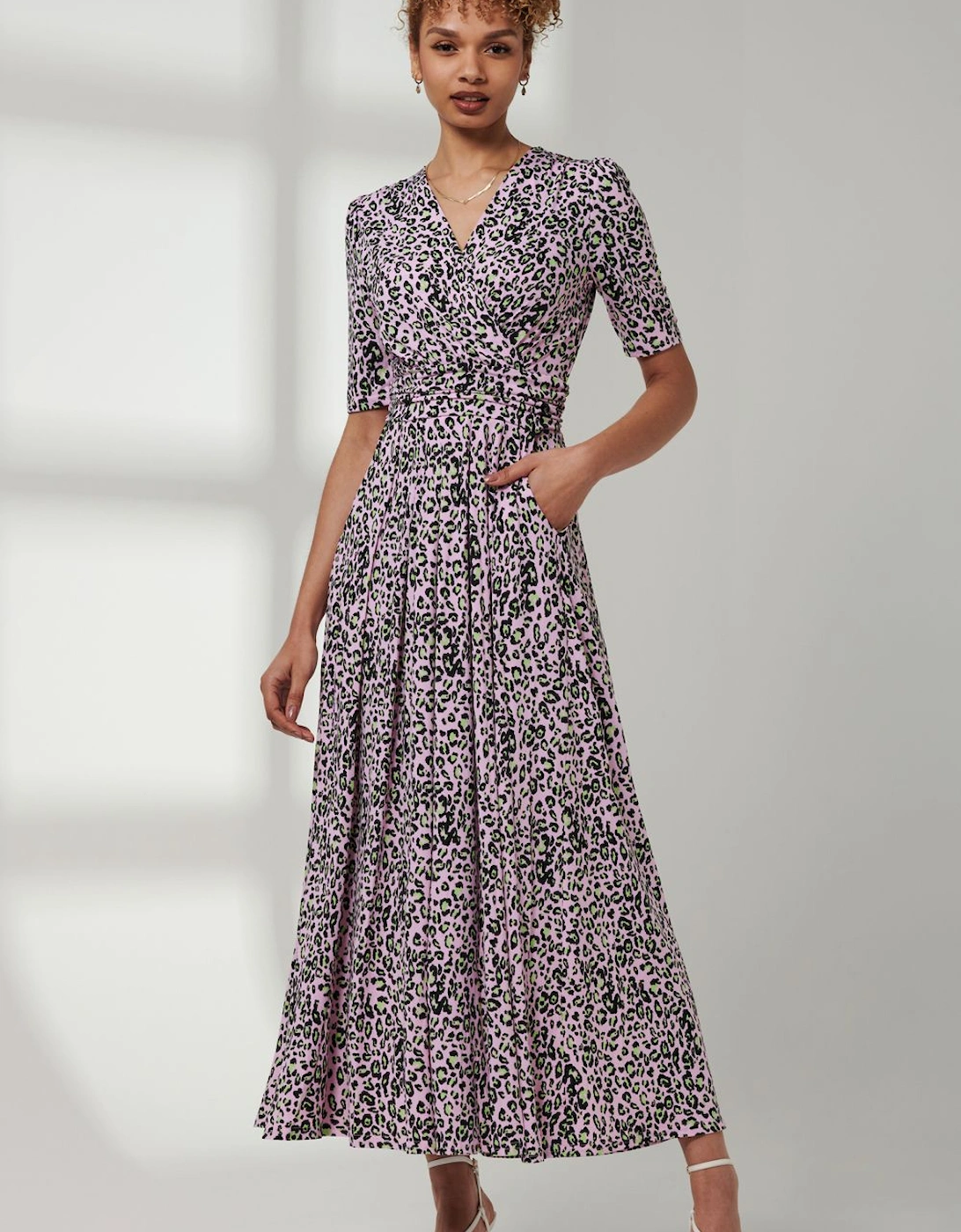 Jersey Wrap Front Maxi Dress, 2 of 1