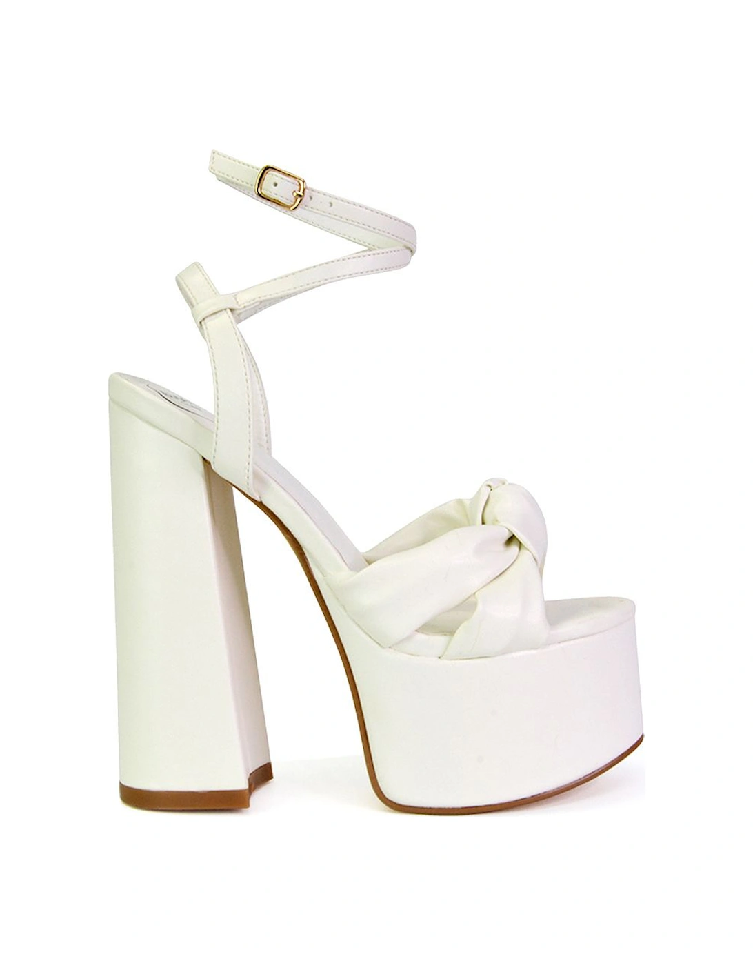 'Faylinn' Ankle Strap Super Chunky Block High Heel Platform Shoes, 2 of 1