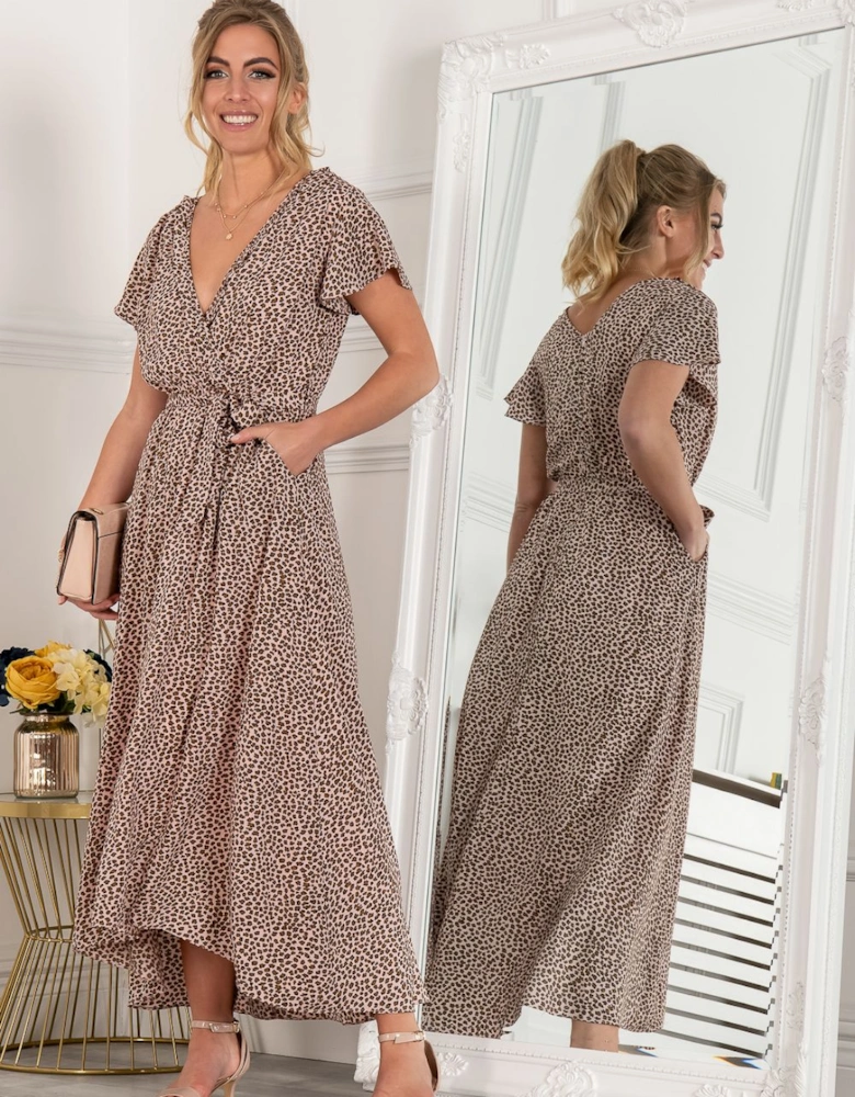 Selina Wrap Dip Hem Dress