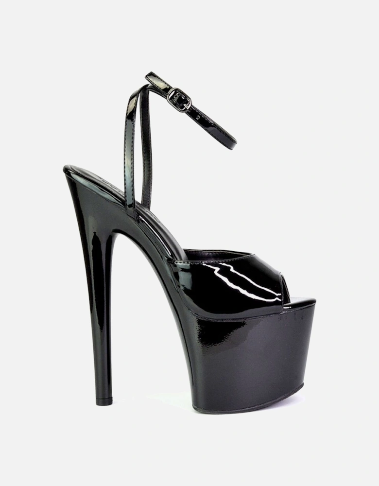 'Sunshine' Strappy Peep Toe Stiletto High Heel Platform Shoes